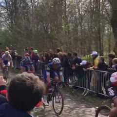 Bike race crash