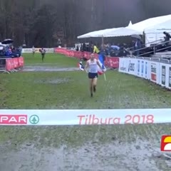 Knee Slide Celebration Goes Wrong For Frenchman At Euro Cross Country Champs