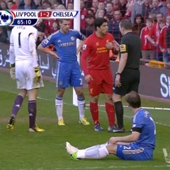 Luis Suarez Bites Branislav Ivanovic