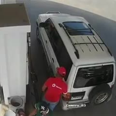 Huge accident at a gas station