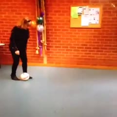 Dribbling with the ball