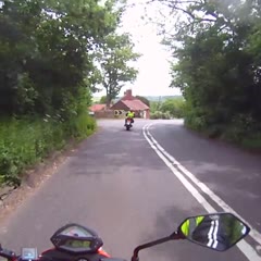 Tree Falls Onto Motorcyclist!!!