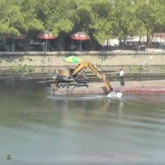 Saigon River (Excavator rowing Boat) Ho Chi Minh City