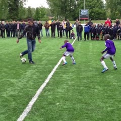 Robin Van Persie shows off some serious skills at the RVP tournament in Rotterdam