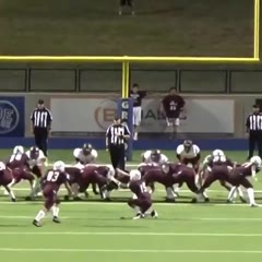 Midland Lee Kicker Nails Referee, Ball Still Goes In