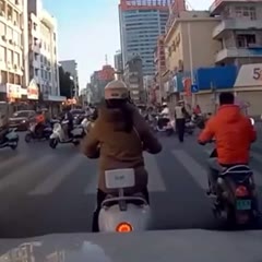 That's why you must always wear a helmet