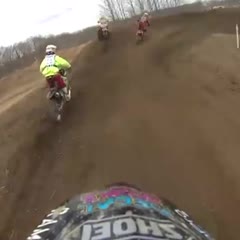 Dirt Bike Competition Jump Fail