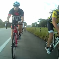 Cyclist Front Flips off Bike after Hitting Bump in Road