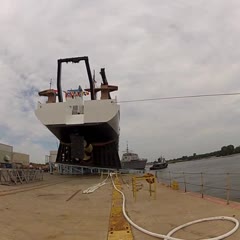 Ship Launch Fail With Big Wave