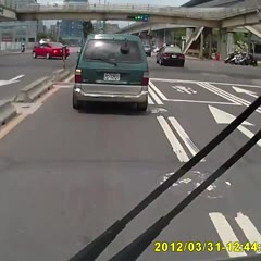 Taxi Causes An Accident In Taiwan