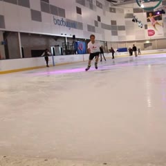 Anthony Ice Skate Fail