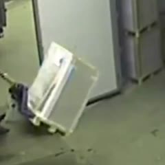 Factory Worker In Russia Gets Catapulted Into The Ground Face First From His Own Stupidity!