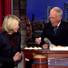 David Letterman - Martha Stewart's Deviled Eggs and Vodka