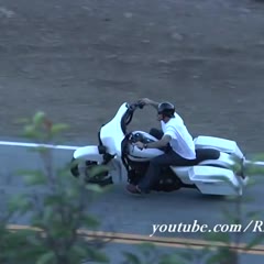 Harley Davidson Lowside Motorcycle Crash