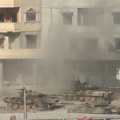 Tank 'ultrakilled' in Daraya