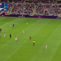 London 2012 Olympics - Alex Morgan Lands a Brutal Knee on New Zealand's Goalie