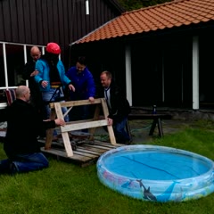 Norwegian bachelor party, tricked into believing he's gone bungee jump of an old bridge