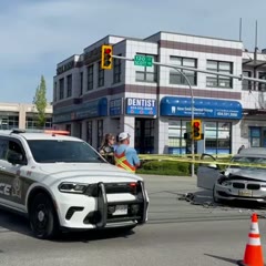Collision b/w a vehicle & a motorcycle