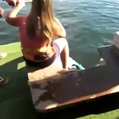 Girl Wakeboarding Fail