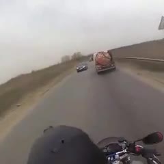 Biker gets what he deserved...