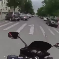 Motorcyclist does not have his day