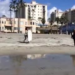 Girl Misses Water Body Boarding