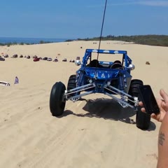 Trophy Truck Jump & Crash at Silver Lake Sand Dunes 5/18/13