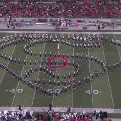 The Ohio State University Marching Band Performs their Hollywood Blockbuster Show