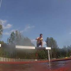 Epic athletics steeplechase fail