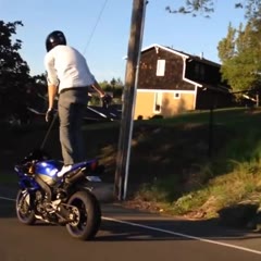 Crash, R1 Stunt Fail