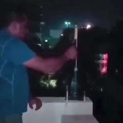 Launching a firework