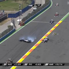 Bruno Senna And Kamui Kobayashi Collide At 2012 European Gp In Valencia