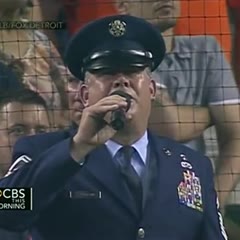 Singer messes up National Anthem at baseball game