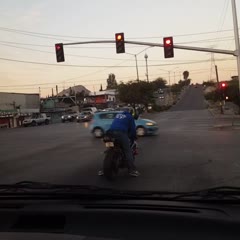 Instant Karma for Motorcycle Showoff