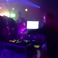 Spongebob crowd surfs during Kill Paris - Rowdy's - SXSW 2013