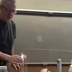 Fire experiment fail - Teacher turns into human torch