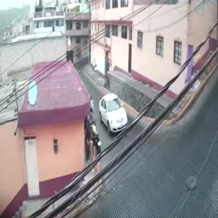 This downhill street in Obregón, MX