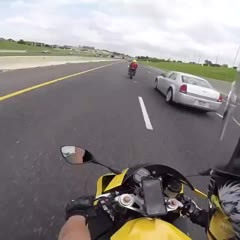 And That's What a Bike Traveling At 200mph Looks Like