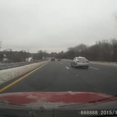 Ice Sheet Destroys Windshield Saab 9-5