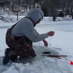 Shocking ice fishing video from Pennsylvania!