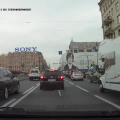 Drunk Pedestrian At A Zebra Crossing In St Petersburg