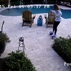 Hoverboard Pool Fail