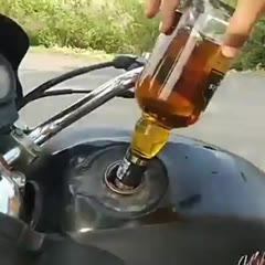 You motorcycle is drunk
