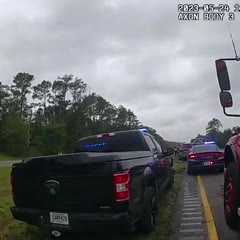 Georgia car launching off tow truck ramp on highway