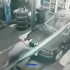 Guy Falls Through Hole In Floor