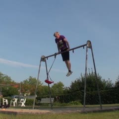 Swing Set Gymnastics Flip Fail