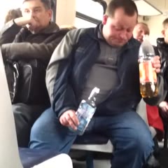 Drunk Russian Singing On The Bus