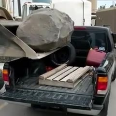 Rock Smashes Truck