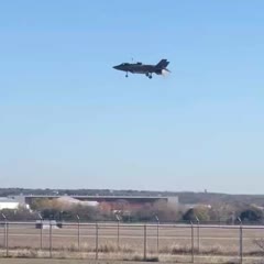 F35 B landing JRB Fort Worth, and pilot ejects