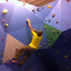 Climbing wall like a boss